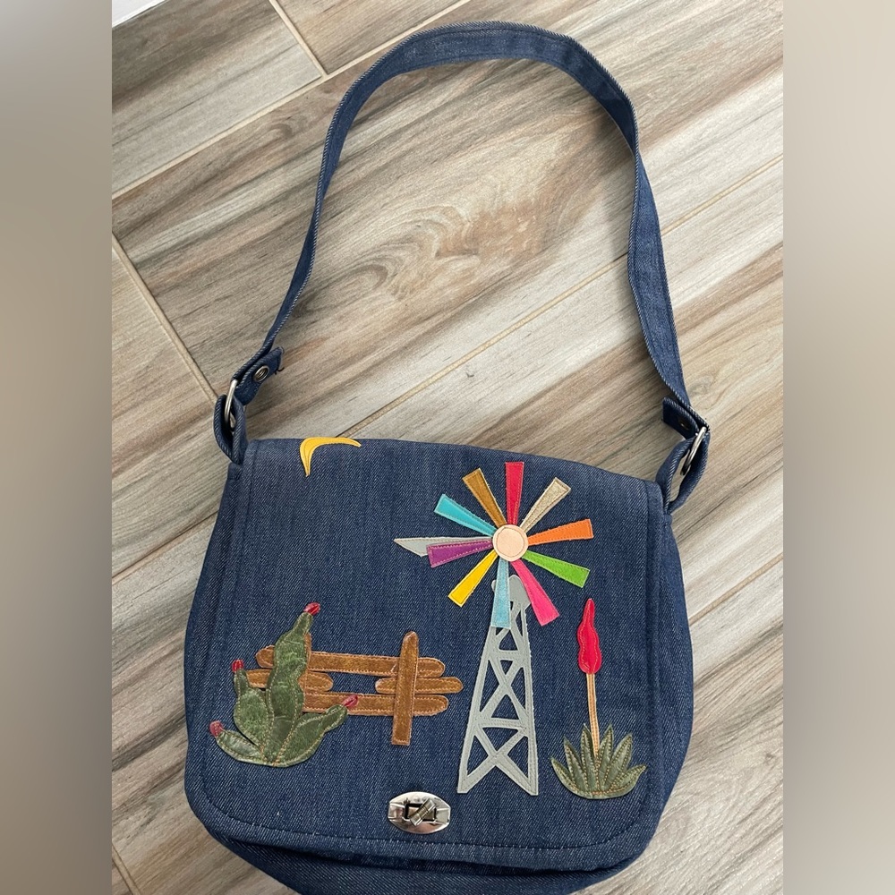 Vintage 70’s Western Purse Jean & Leather